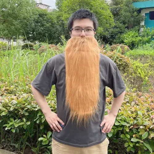 휴일 파티 소품 거짓 긴 흰색 검은 수염