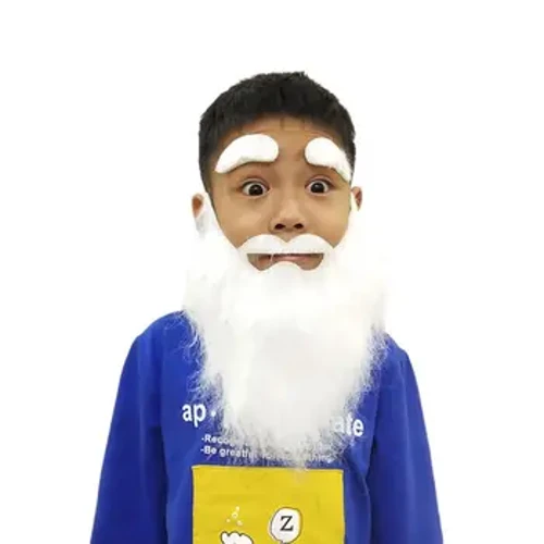 Trắng Ngộ nghĩnh Ria Mép Giả Râu Lông Mày Trẻ Sáng Tạo Đảng Trang Phục Hóa Trang Trẻ Em Cướp Biển Trang Trí Halloween