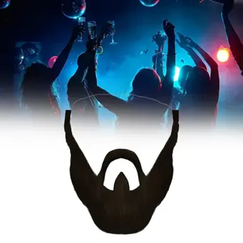 Costum cu barbă falsă Performanță în scenă Halloween pentru femei bărbați Paște Realistic Flanel Barba Props Fancy Dress Cosplay Mustașă