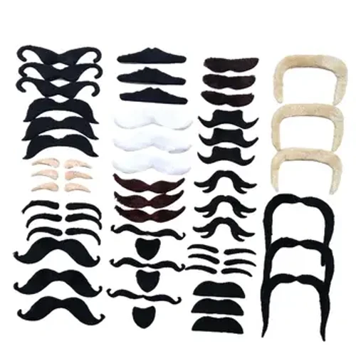 48 Chiếc 16 Phong Cách Khác Nhau Ria Mép Dán Giả Râu Đa Năng Chắc Chắn Handmade Trang Phục Phụ Kiện Cho Tiệc Hóa Trang