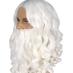 Wig Féasóg Santa Claus Sraith Iomlán Cosplay Féasóg Féasóg Bán na hEorpa agus Mheiriceá