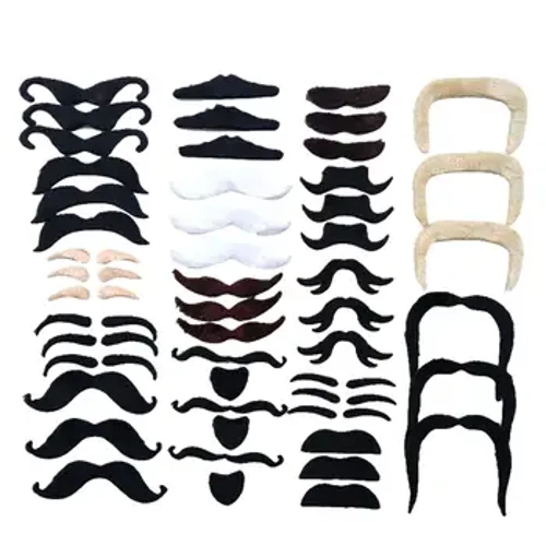 Halloween 16 Mga Estilo Pekeng Mustache Artipisyal na Mga Balbas Matibay Novelty Multipurpose Costume Accessories Para sa Masquerade Party