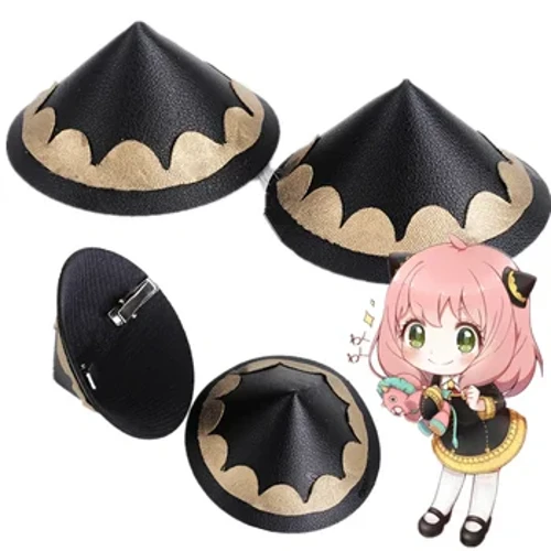Anime SPY×FAMILY Cosplay Forger Anya Mũ Kẹp Tóc Halloween Đầu Băng Đô Quấn Tóc Phụ Kiện Tóc Chống Đỡ
