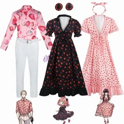 Anime Spy X Aile Yor Anya Loid Forger Cosplay Kostüm Pembe Çilek Elbise T Shirt Hawaii Tatil Çift Maç Kıyafet Yaz
