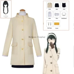 Nei Anime Filmer SPY × FAMILIE CODE: White Yor Forger Loid Twilight Cosplay Kostüm Perück Uniform Fra Meedercher Chrëschtdag Kleeder