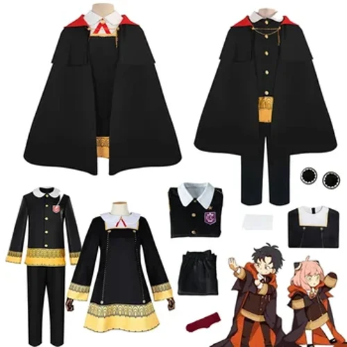 Anime Gián Điệp X Họ Damian Desmond Anya Forger Trang Phục Hóa Trang Áo Choàng Tóc Giả Đế Quốc Học Giả Mũi Đồng Phục Halloween Quần Áo