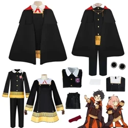 Anime Spy X Perhe Damian Desmond Anya Forger Cosplay Puvut Viitta Peruukki Imperial Scholar Cape School univormu Halloween-vaatteet