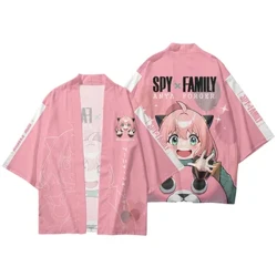 Spy x Keluarga Jubah Anime Anya Forger 3D Cetak Cosplay Streetwear Pria Wanita Harajuku Jepang Kebesaran Kimono Tees Tops Jaket