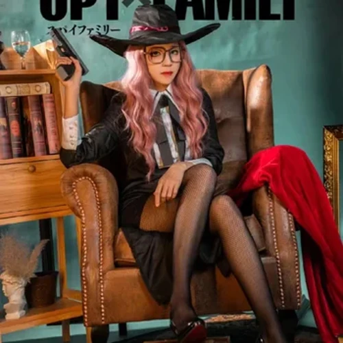 Anime Spy X Family Sylvia Sherwood Klänning Uniform Kostym Cosplay Kostym Fullmetal Dam Set Julkarnevalsfest Kvinnor Presenter