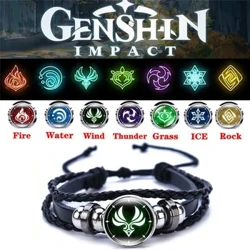 Genshin Tác Động Trò Chơi Cosplay Chống Đỡ Mắt Nước Gió Sấm Lửa Đá Băng Nguyên Tố Vòng Tay 7 Phong Cách Đồ Trang Sức