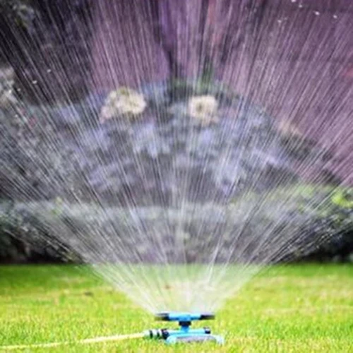 Vevela Su'esu'e Trigeminal Mutia Fa'ato'aga Fa'asūsū Fa'asu'u 360 Degree Automatic Rotating Sprinkler Fa'asusu Fugalaau.