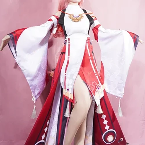 Diệp Miko Trang Phục Hóa Trang Genshin Tác Động Đồng Nhất Tóc Giả Cosplay Anime Phong Cách Trung Hoa Trang Phục Halloween Dành Cho Nữ Trò Chơi