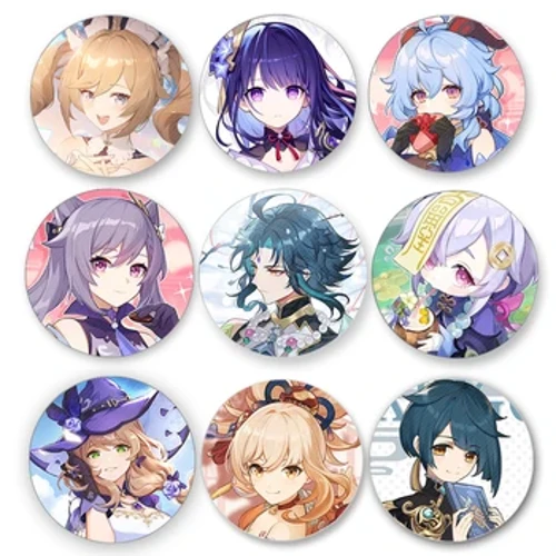 Gioco Genshin Impact Distintivo Kazuha Yae Miko Venti Hu Tao Xiao Cosplay Fiore carino Spilla Spille Accessori Cosplay Zaino Regali