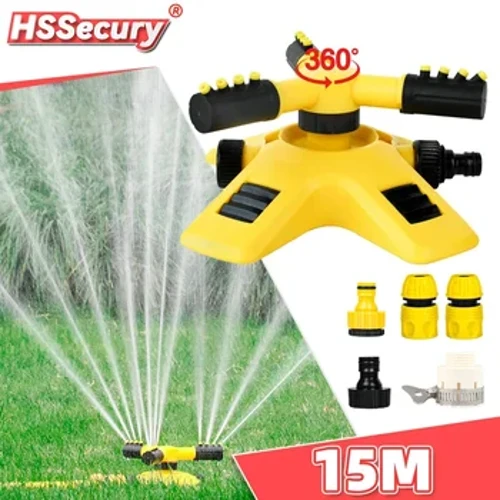 360 graders automatisk roterende haveplænesprinkler Yard Have Stort områdedækning Vandsprinkler kunstvandingsvandsprøjte