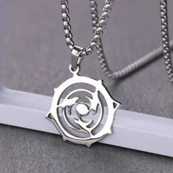 Trò chơi Genshin Tác Động Lãng Khách Điện Mặt Dây Thép không gỉ Anime Cosplay Vòng Cổ Người Phụ Nữ Người Phụ Kiện Trang Sức Quà Tặng