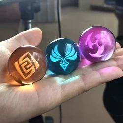Igra Genshin Impact Cosplay Eye of God Water Wind Thunder Fire Rock Ice Element Crystal Glass Ball Prop Dodatki