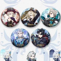 Genshin Tác Động Fontaine Lynette Lyney Huy Hiệu Trang Phục Chân Freminet Neuvillette Cosplay Wriothesley Ba Lô Thổ ​​Cẩm Trẻ Em Quà Tặng
