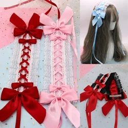 Söpö Lolita Valkoinen Pitsi Lolita Sweet Kc Hiuspanta Anime Maid Cosplay Päähine Hiustarvikkeet