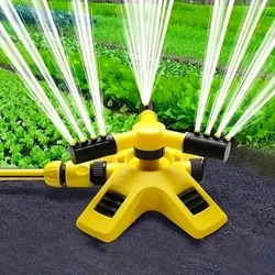 Atualize seu jardim com este aspersor de plástico giratório de 360° - perfeito para irrigação e rega externa!