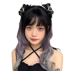 Lolita du Bwa Mawr Pync Cariad gwallt tywyll Melys Cool Merch JK Penwisgoedd Gwallt Addurn Anime Cosplay Penwisgoedd