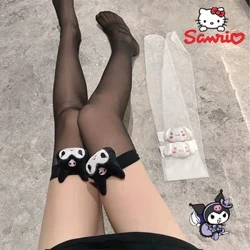 Sanrio Kuromi Мелодија чорапи чорапи во јапонски стил Лолита чорапи високи до колена Симпатична секси девојка долги чорапи аниме Cosplay чорапи додатоци
