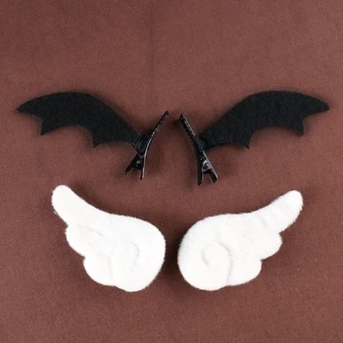 Épingle à cheveux ailes d'ange Lolita, petites ailes du diable, épingle à cheveux douce, accessoires pour cheveux de fille sœur