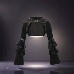 Abad Pertengahan Gelap Lolita Gothic Selendang Gadis Panas Ultra Jaket Pendek Lengan Panjang Punk Luar Ji Lengan Wanita Selendang Gaya Baru