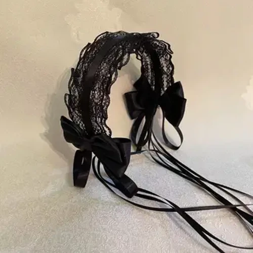 Lolita Kawaii Cat Ears Blonder Sløyfe Pannebånd KC Hårbånd Anime Søt jente Maid Hodeplagg Cosplay Anime Hårtilbehør Hodeinnpakning