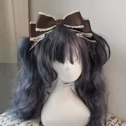 1PC Mrembo wa kitambaa cha kichwa cha Lolita Kipande cha Nywele Kitamu cha Lolita Cosplay Kifuniko cha Lace Utepe wa Nywele Nguo za Kichwa Zilizotengenezwa kwa Mkono Mapambo ya Nywele ya Anime