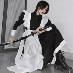 Phụ Nữ Người Giúp Việc Bộ Trang Phục Áo Dài Tạp Dề Đầm Gothic Áo Nam Quần Áo Unisex Cafe Trang Phục Cosplay Anime Trang Phục Jujutsu Kaisen