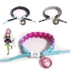 Anime Demon Slayer kimetsu no yaiba Kanroji Mitsuri Kisatsutai Cosplay Handstickning Armband Par Tillbehör Semesterpresenter