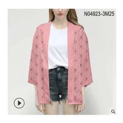 Ghost Slayer Cosplay Cloak Demon Slayer Matanda at Bata Cos Set Charcoal Jilang Ni Dou Printed na Damit