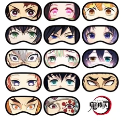 Cosplay Anime Demon Slayer Blindfold Sleeping Blindfolds Anime Lucu Lembut Kasual Mata Masker Aksesoris Cosplay Prop