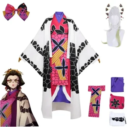 Anime Demon Slayer Kimetsu No Yaiba Daki Cosplay kostīmu spēle Kimono Daki apģērbi