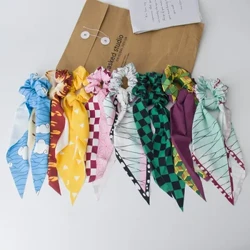 Anime Demon Slayer Cosplay Ripi Zenitsu Tanjirou Shinobu Tokito Scrunchies Laulu Mea'ai Teine La'ei Mea