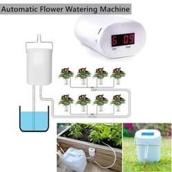 Contrôleur de pompe d'arrosage automatique à 2/4/8 têtes, dispositif d'arrosage goutte-à-goutte pour plantes et fleurs, système de minuterie, outil de jardin
