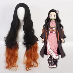 Wigi Mpya wa Pepo: Kimetsu no Yaiba Cosplay Wigs Kamado Nezuko Jukumu Akicheza Kamado Tanjirou Agatsuma Zenitsu Wigi za Wahusika wa Halloween