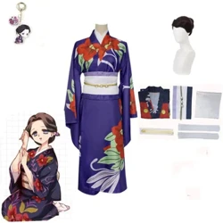 Demon Slayer Kimetsu no Yaiba Anime Cosplay Costume Tamayo Uniform Kimono Cosplay Mavazi Wigi Halloween Carnival Party Clothes