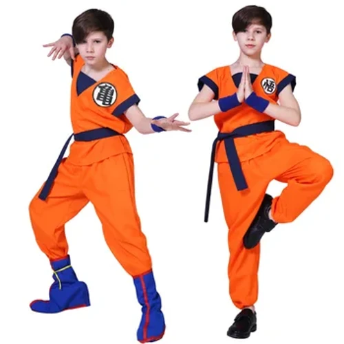 Halloween Goku Kostum Anak Pria Turtle Pie Anime Cosplay Kinerja Pesta Kostum Pembunuh Setan