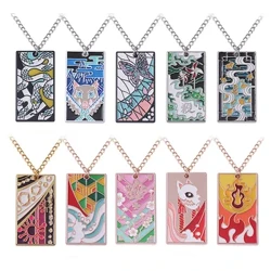 Colier Anime Demon Slayer Kimetsu no Yaiba Kochou Shinobu Colier pandantiv Cosplay Lanț de desene animate Choker Accesorii Cadouri
