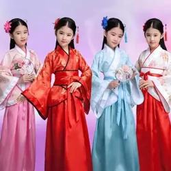 isiko lamaShayina Folk Dance izingubo zonyaka omusha hanfu zamantombazane izingane udrako dress yasendulo Isiteji Carnival imvunulo yezingubo Isiketi sezingubo