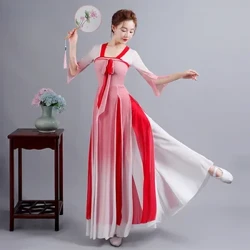 Chinesesch Klassesch Danz Kostüm Weiblech Oriental Traditionell Danz Hanfu Kleed Elegant Antik Yangko Danz Wear Performance