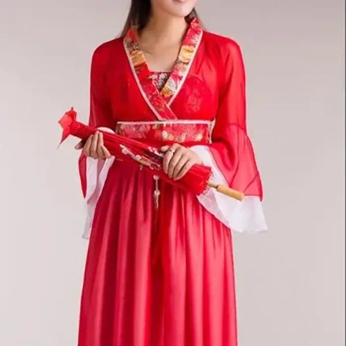 2018 bagong sinaunang chinese costume kababaihan folk dance costume para sa babae hanfu kababaihan bagong taon Fan damit costume