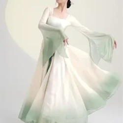 Traditionelle chinesische Stile im chinesischen Stil Klassiker klassischer Tänzer Performance Kostüme elegante Strickjacke Praxis Kleidung Körperreimkleidung