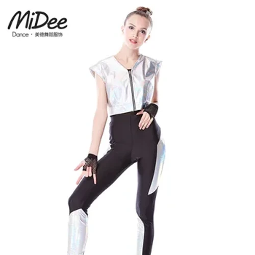 Michal Jackson Style Space Walk Hip Hop -asut 3-osainen Street Dance -puku Tap Performance -asu Unisex