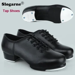 2024 Nya Barn Tap Skor Pojkar Flickor Tap Mjukt Läder Unisex Män Dam Tap Dance Skor Studenters Tap Skor Stor Storlek 45