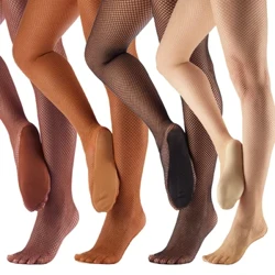 Tap Samba Tango Lladin Proffesiynol JAZZ Teits Dawns Fishnet o Ansawdd Perfformiad Wedi'u Traed â Phanel Traed am Uchder 155-185cm