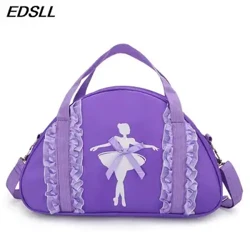 Rucsac de dans pentru copii, cu un singur umăr, pentru fete, geantă de umăr pentru balet latin pentru dans, yoga, dans, geantă de depozitare pentru jazz, rucsac sport.