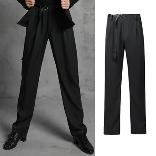 Izingubo Zomdanso Zango-2020 Zabesilisa Ezijwayelekile Zomdanso Wamadoda Amabhulukwe I-Tango Tap Dance Izingubo zesi-Latin Practice Trousers DNV14260