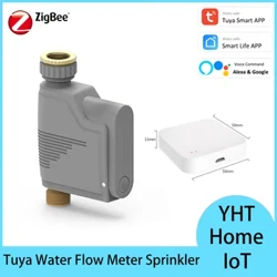 Tuya ZigBee Smart vezeték nélküli öntöző időzítő öntözőrendszer kerti öntözőszelep programozható tömlőcsaptelep locsoló időzítő Alexa